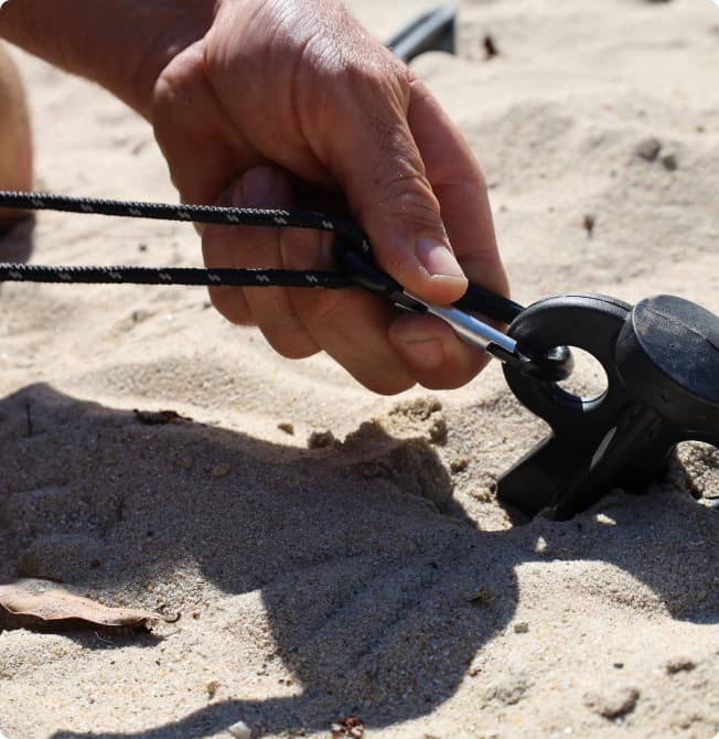 Black sand peg - 370mm - Image 4